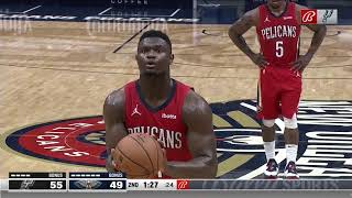 Zion Williamson vs SAN 33 PTS       4.24.21