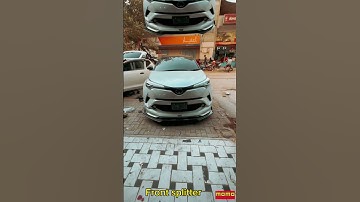 Front splitter installed