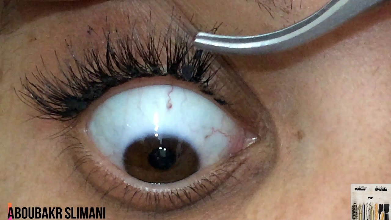 مراحل تركيب #الرموش_الاصطناعية (مدة شهر كامل ) جد سهلة #الدرس العشرون#