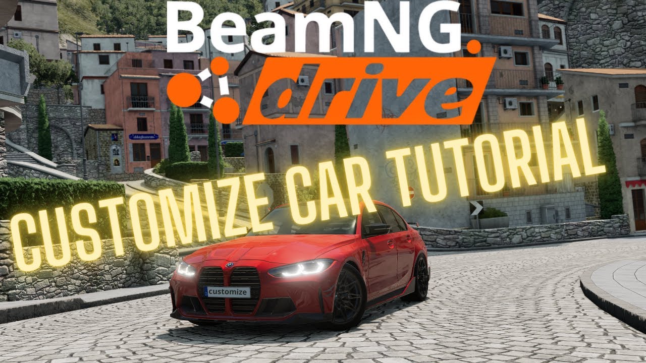 How to customize your car |BEAM.NG| EASY TUTORIAL 2024 - YouTube