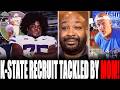 Coach JB & Shaun King On K-State Recruit's MOM TACKLING Him At Official Visit!