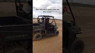 First side by side ride of the season! #atv #friends #goodtimes
