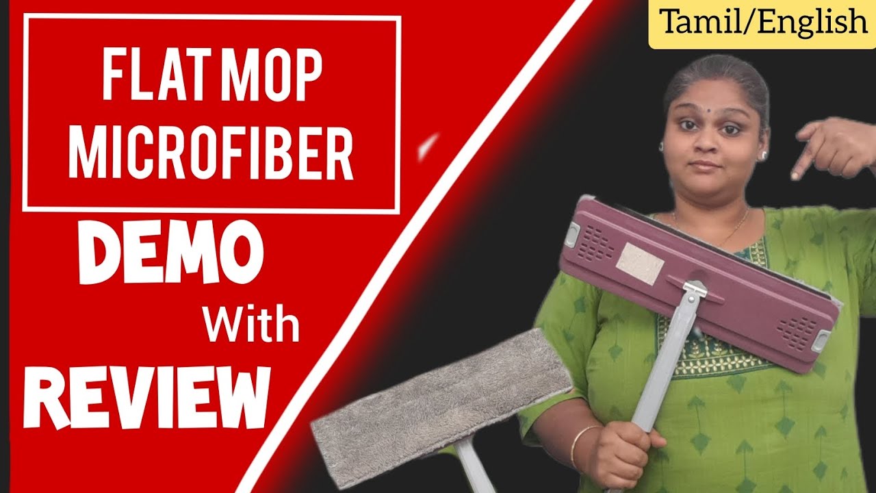Flat mop demo microfiber mop modern households cleaning best