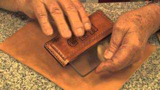 Using A Glass Burnisher On Leather