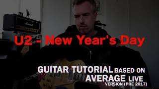 Edosounds - U2 New Year's Day (Guitar cover + tutorial)