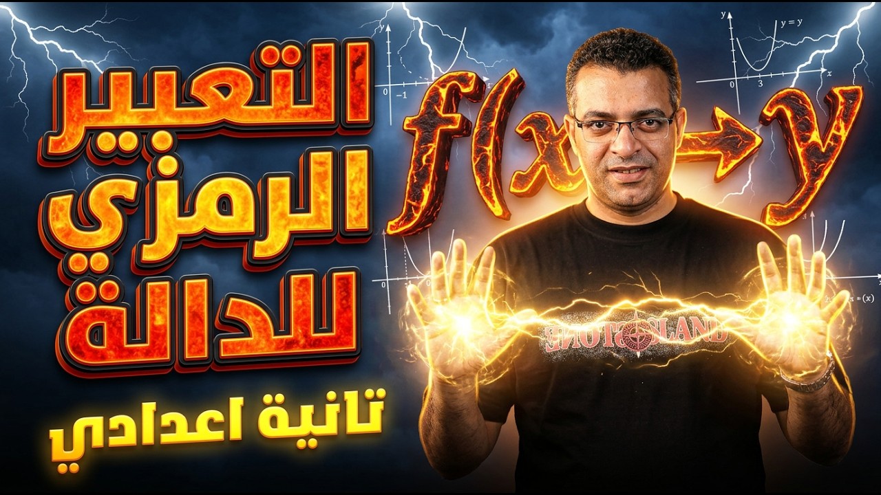 شرح درس التعبير الرمزي للدالة | جبر الصف الثاني الاعدادي الترم الثاني 2026
