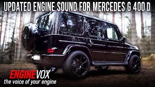 Mercedes G400D with new-generation active sound exhaust system #ENGINEVOX.