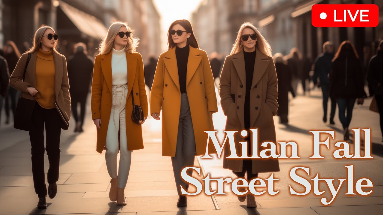 ⁣Late Fall 2023 Street Style in Milan. Italian Street Fashion. The most fashionable fall outfits