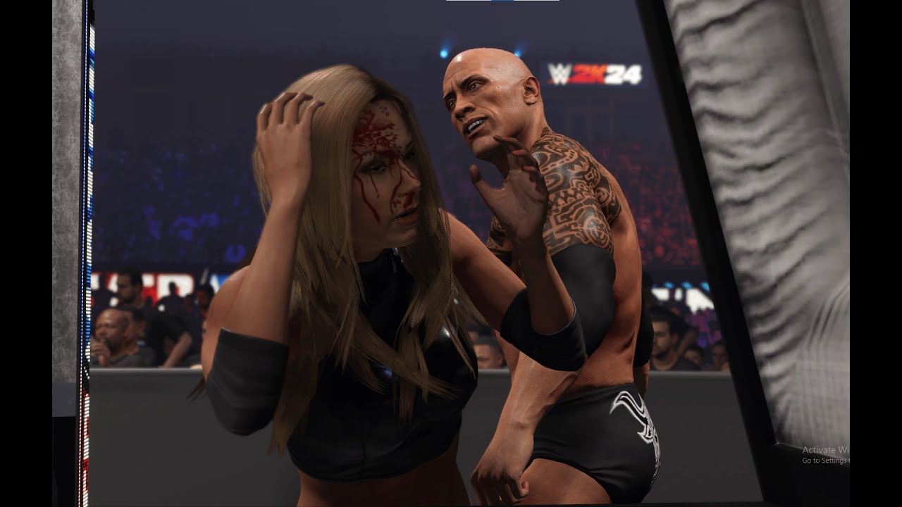 #WWE2K24 | Intergender Casket Match | The Rock vs Stacy Keibler | Wild Wednesday