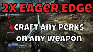 BROKEN DOUBLE Eager Edge 2x Eager Stacking - Human Rocket Speed - Merge Perks - Re Shape Glitch