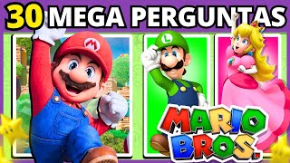 🍄⭐ MARIO | 30 MEGA PERGUNTAS | Somente quem é fã vai acertar TUDO!!! | #quiz #buuquiz #mario