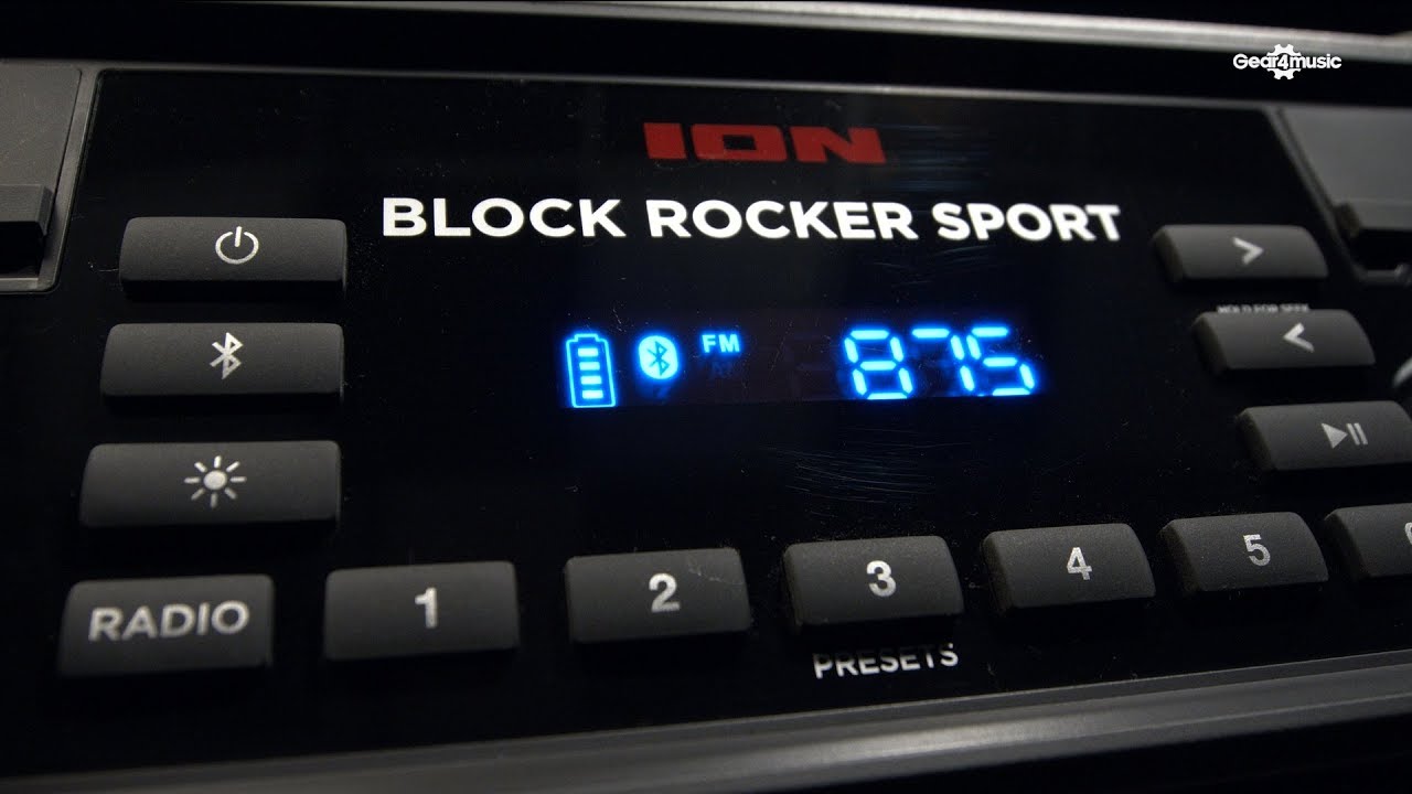 ION Block Rocker Sport Wireless Speaker with Bluetooth - YouTube