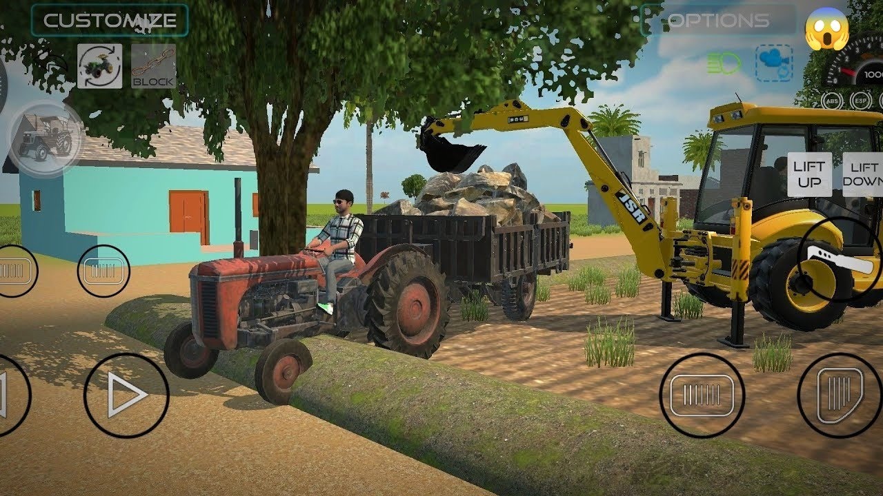 Tractor Fas Gaya! 😱 JCB Se Nikala Bahar | Heavy Machinery Rescue | Black Wing | #blackwings #tractor
