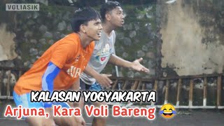 Arjuna Mahendra, Kara Main Voli di Kampung halaman, Kalasan Yogyakarta