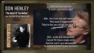 Don Henley  The Heart Of The Matter With S