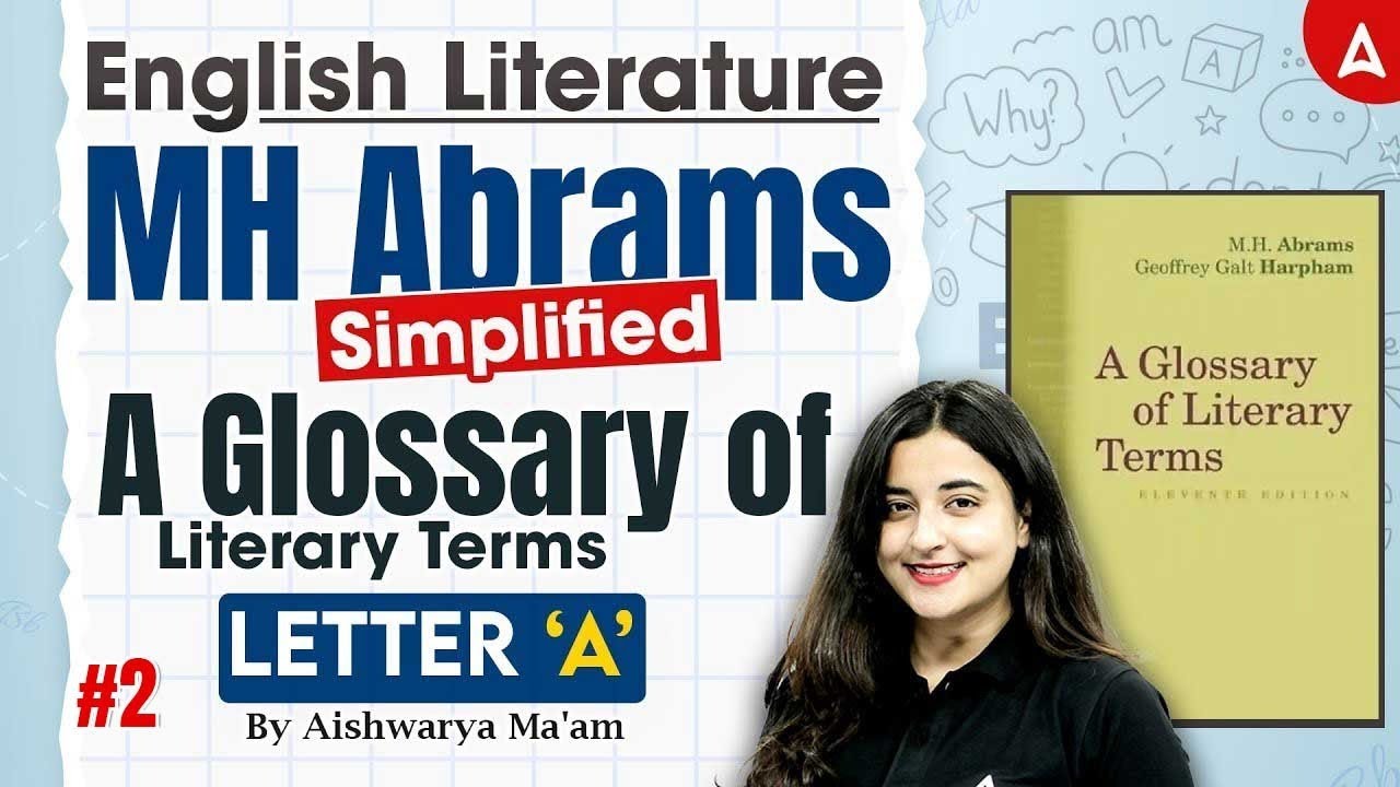 UGC NET English Literature MH Abrams Simplified A Glossary of Literary Terms #2 By Aishwarya Mam
