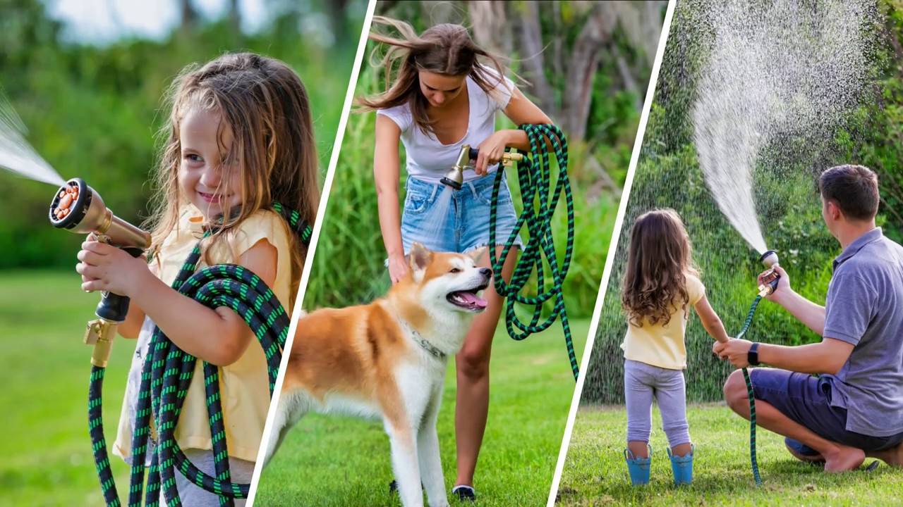 Home Life Pros Expandable Garden Water Hose and Nozzle Bundle