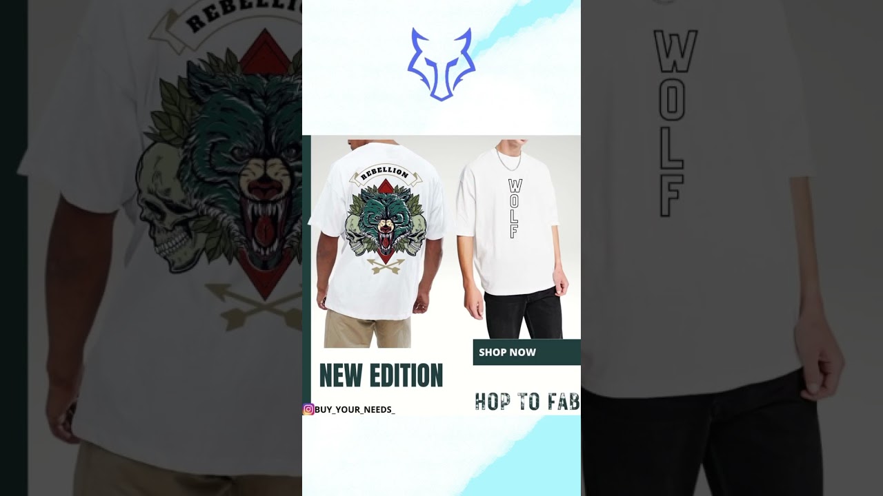 Drop Shoulders / oversized T-shirts || slim fit T-shirts on our Instagram page @BUY_YOUR_NEEDS_