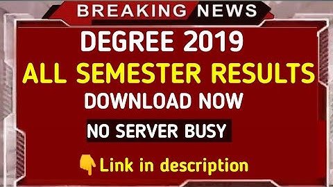 ou degree 2,4,6 semester regular and 1,3,5 backlog exam results released now|ou degree results 2019