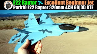 Excellent Beginner Jet! Park10 F22 Raptor 320mm Twin Motor 4CH Jet RTF