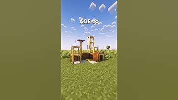 The best Minecraft Cat Tree Houses at different ages #minecraft #shorts