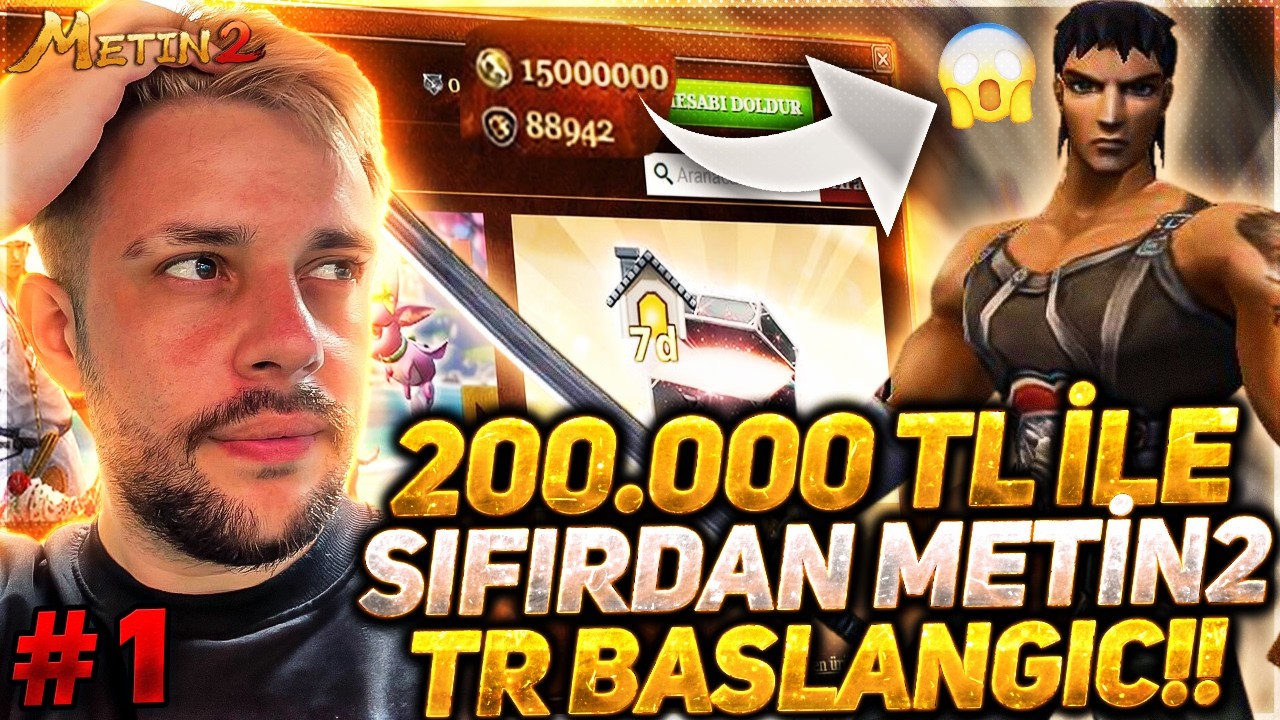 200.000 TL 1500000 MİLYON EP İLE METİN2 TR BAŞLANGIÇ !! METİN2 TR LUCİFER BÖLÜM 1