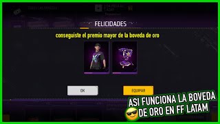 Asi Funciona la Skin de la Boveda de Oro Royale Actualizado en FF Latam Gratis 🥳 | JORGEPLAYED