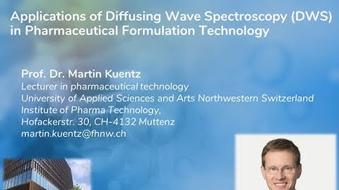 Webinar - Applications of Diffusing Wave Spectroscopy (DWS) in Pharmaceutical Formulation Technology