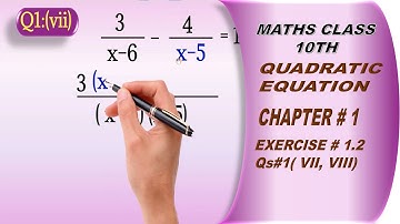 10th maths exercise 1.2 (vii,viii) | quadratic formula  #maths #10thmaths#msohaib