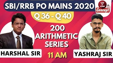 SBI/RRB PO MAINS 2020 WORD PROBLEMS | HARSHAL SIR | YASHRAJ SIR | (ENGLISH | हिंदी)