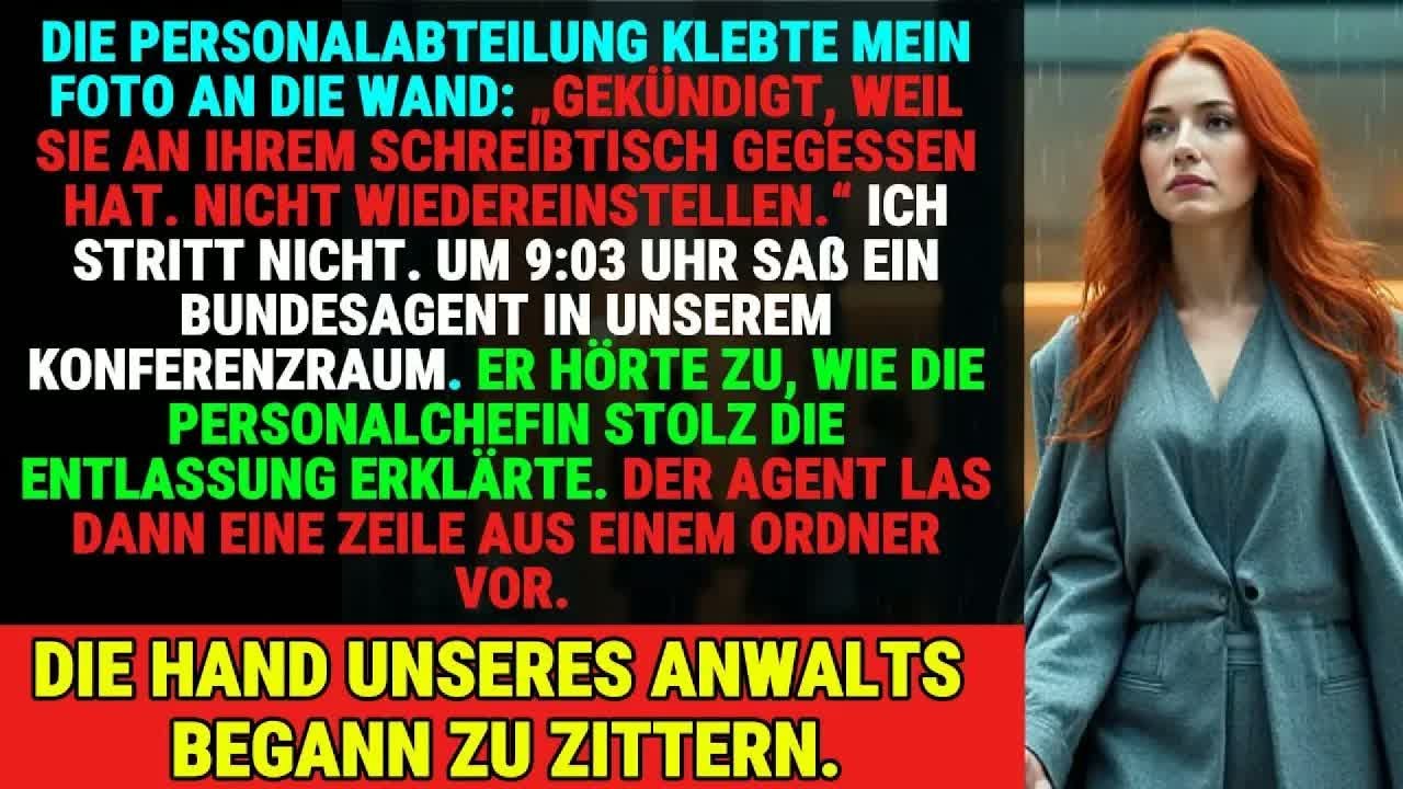 Die Personalabteilung Kündigte Mir Wegen Meines Mittagessens – Ich Löst­e Eine Bundesprüfung Aus