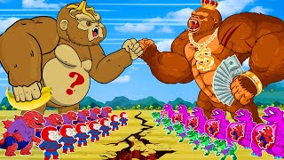 Kong Life vs Godzilla Skull, Little Mechagodzilla \&JURASSIC World’s FALLEN KINGDOM THE VELOCIRAPTORS