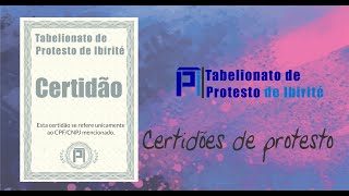 Certidões De Protesto