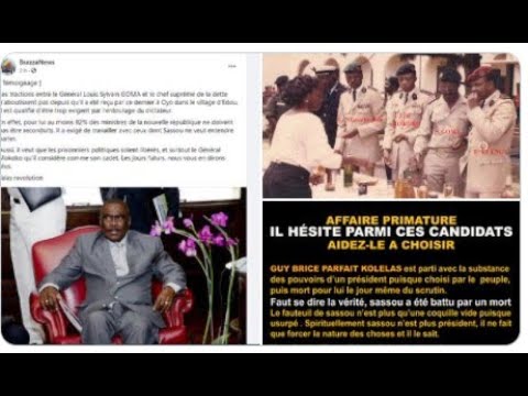 AFFAIRE DE PRIMATURE TRACTATIONS ENTRE LOUIS SYLVAIN GOMA ET SASSOU