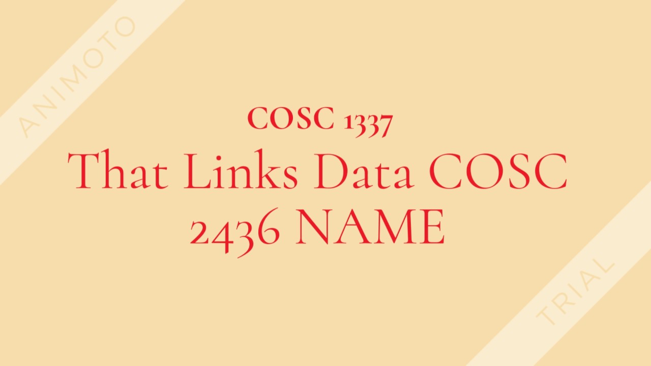 COSC 1337 /tutorialoutlet.com