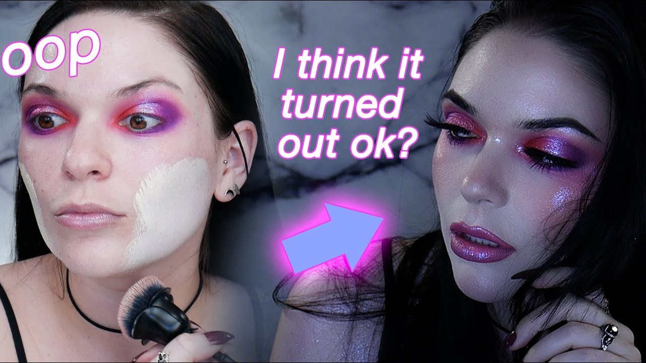 Retro Synthwave 80s Inspired Makeup!! Chit Chat GRWM 💘💟👾