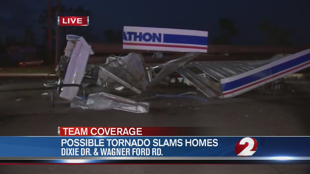 Severe storm damage near Wagner Ford Road and N. Dixie Drive YouTube