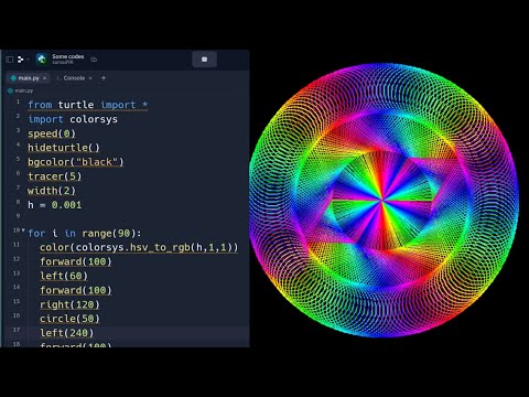 Create a amazing python turtle design | Python Turtle #python #01