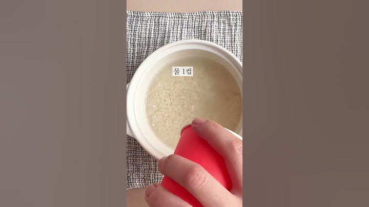 전자레인지로 10분만에 밥짓기 #전자레인지요리