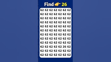 Find The Odd Number 26 #findtheoddnumber #shorts #maths #riddle #puzzle #viral #viralshorts #quiz