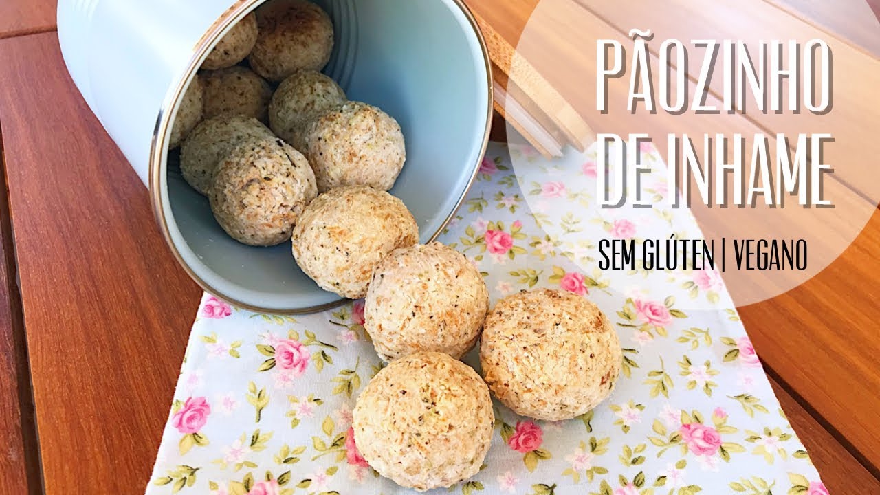 Pão de inhame com ervas finas vegano sem gluten