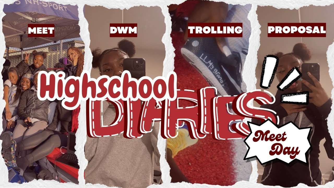 HIGHSCHOOL DIARIES || TRACK MEET🏃🏾‍♀️🏃🏾‍♀️, trolling, ootd, interveiws, v-day proposal, dwm, etc