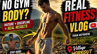 No Gym Body? Real Fitness Vlog | Village Workout 💪🔥#NoGym #VillageWorkout #FitnessVlog #Calisthenics