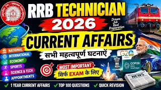 RRB Technician Exam 2026 | Top 100 Current Affairs 2026 | Current Affairs For Railway Technician ... screenshot 5