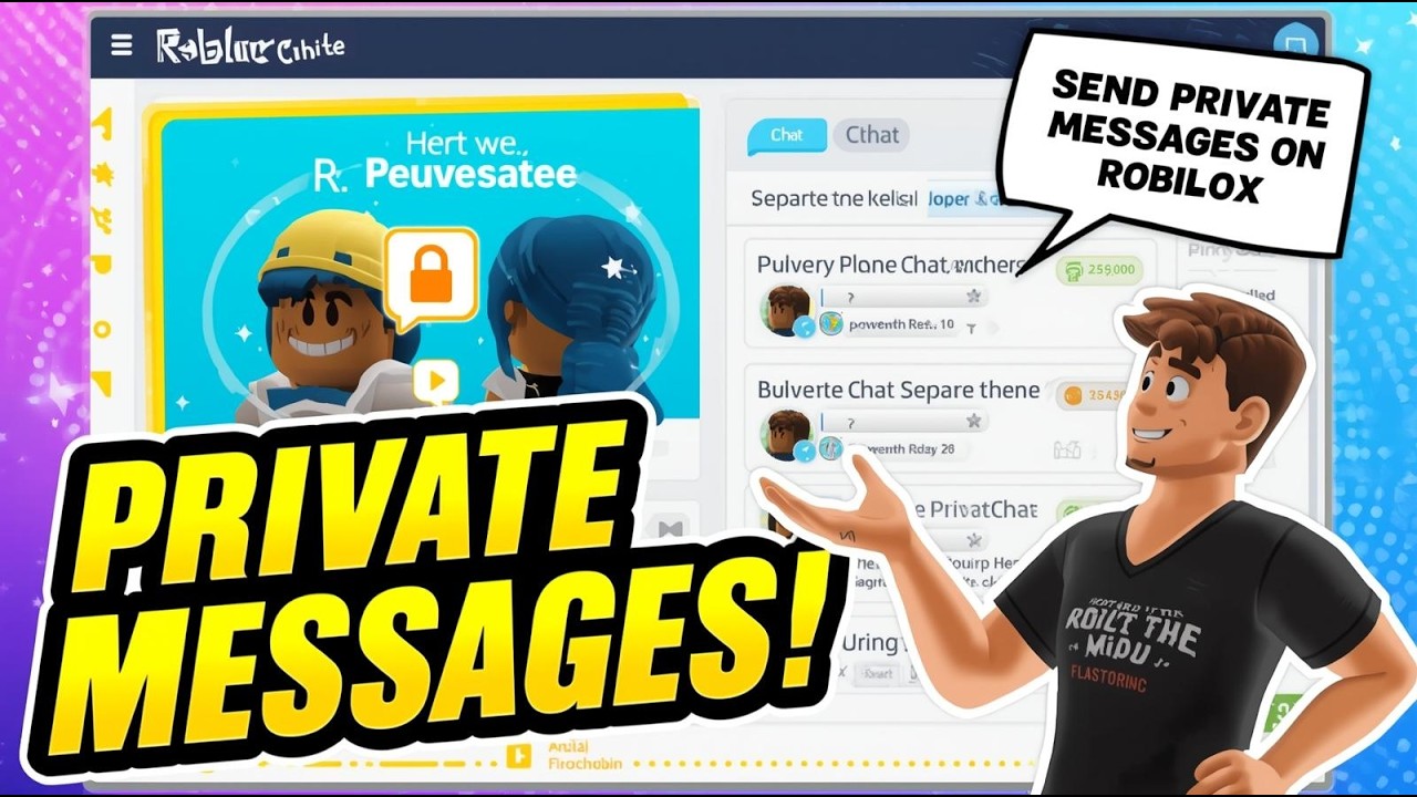 SECRET CHAT METHOD! - how to send private messages in roblox game tutorial