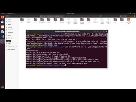 Biên dịch và chạy chương trình WordCount trên Apache Hadoop - YouTube
