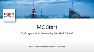 MC Start - Field Layout Workflows using Autodesk Revit Profile