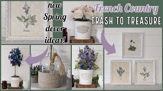 🌻NEW SPRING FRENCH COUNTRY FARMHOUSE DECOR IDEAS!!~Trash to Treasure Canisters~Vintage Frames
