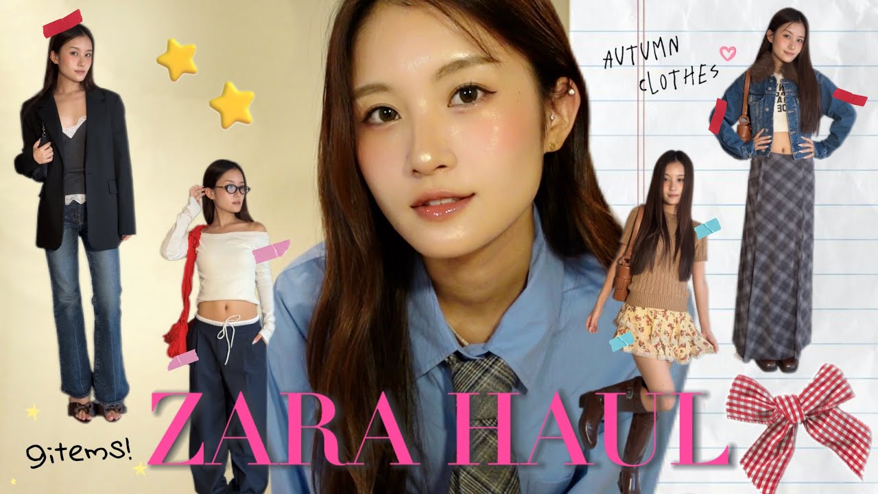 【LOOKBOOK】ZARAの秋服購入品🎀コーデ組んで紹介するよ☕️🍂