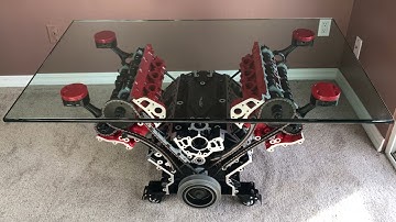 V8 Engine Coffee Table / battery powered
